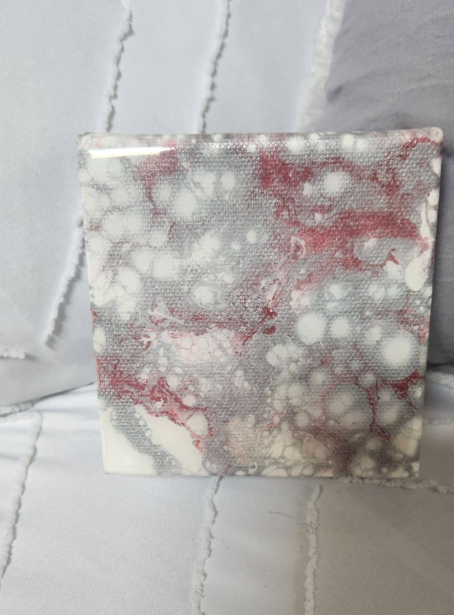 Paint Pouring Art/Really Red ♥️ small canvas s