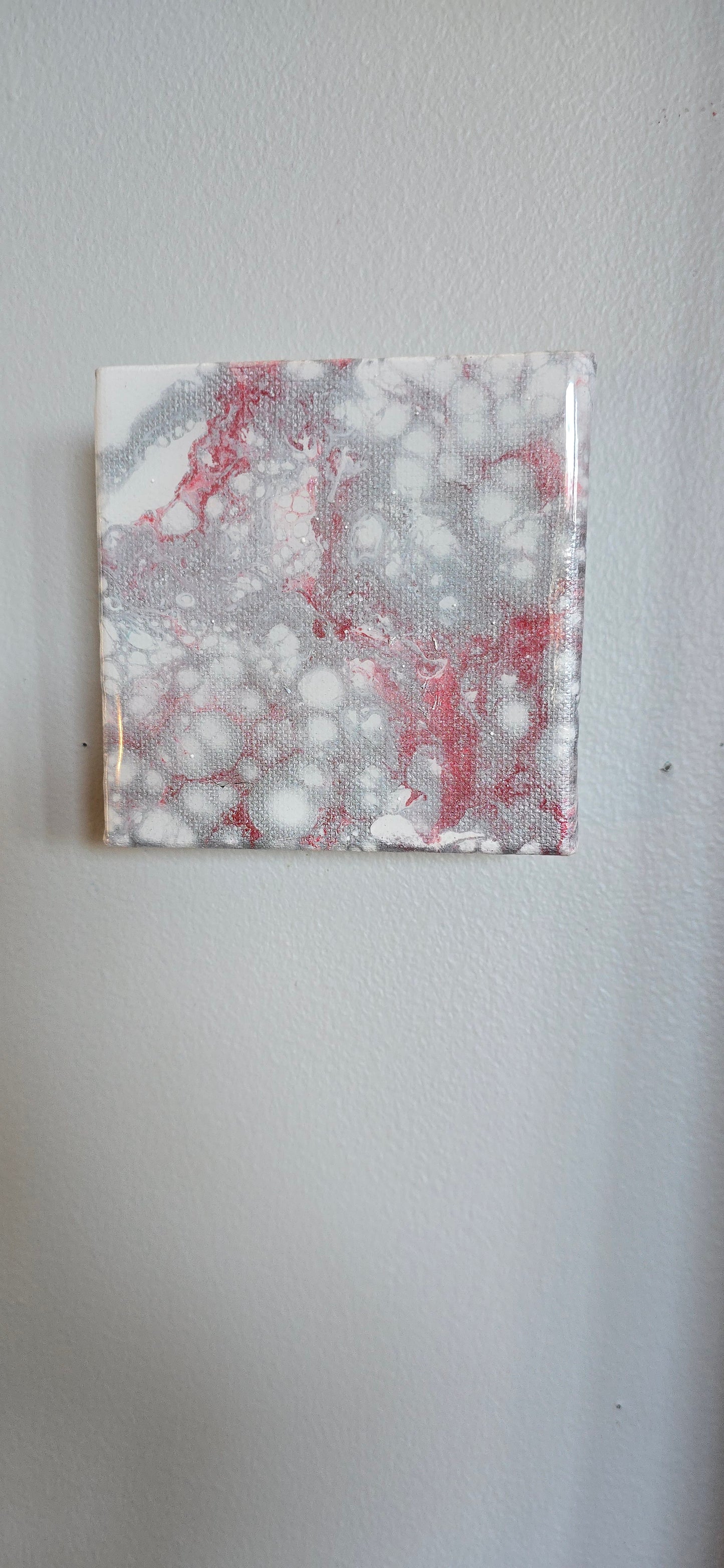 Paint Pouring Art/Really Red ♥️ small canvas s