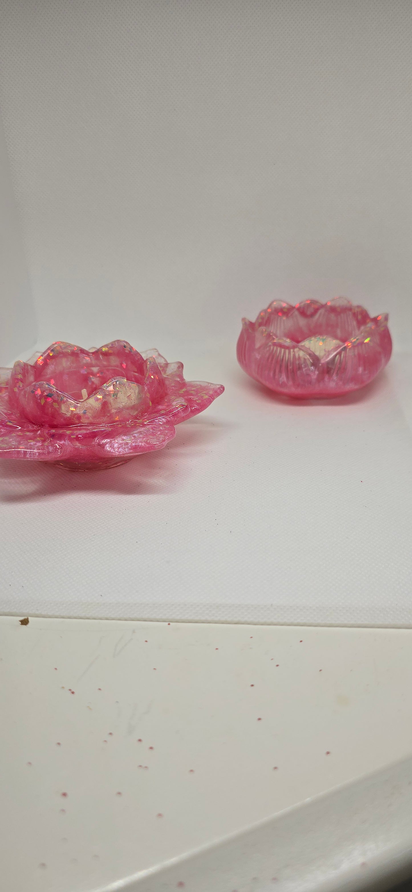 Resin tea light holders