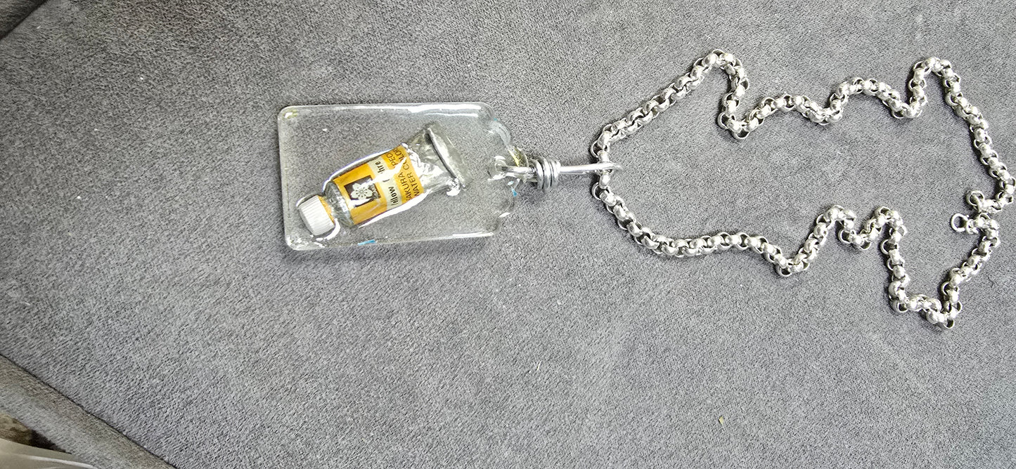 Mini Artist Paint Pendant Handmade Jewelry