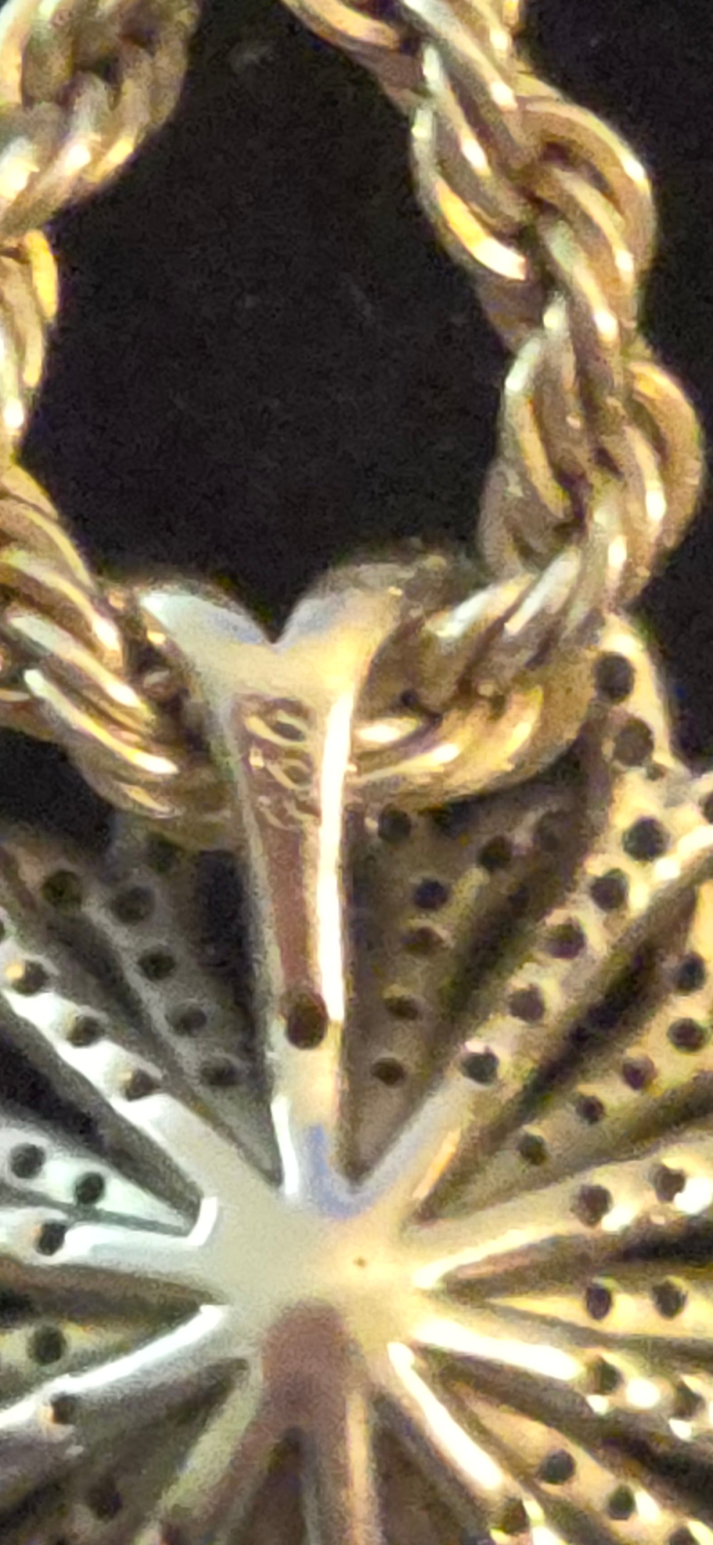 Vintage Sterling Silver floral pendant necklace