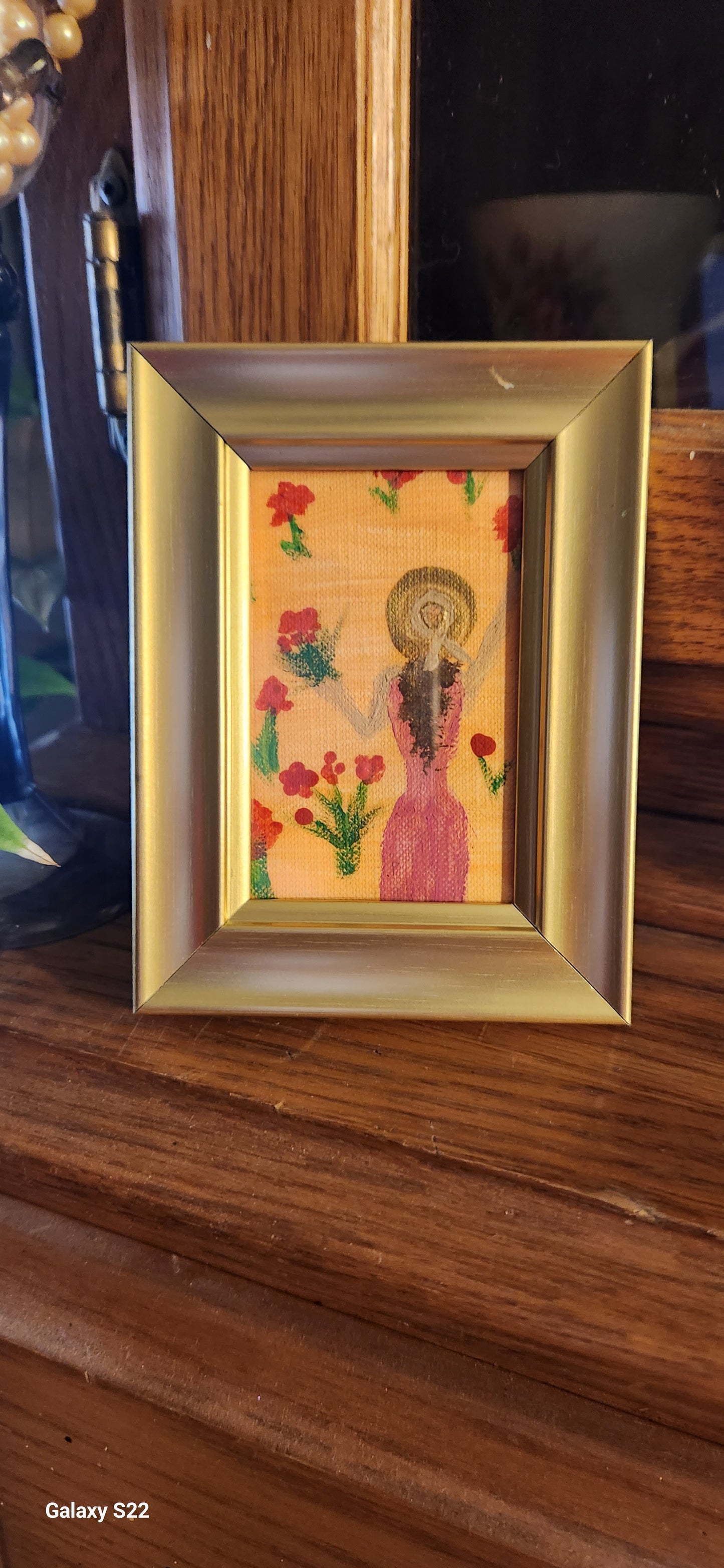 Mini canvas / Falling Flowers