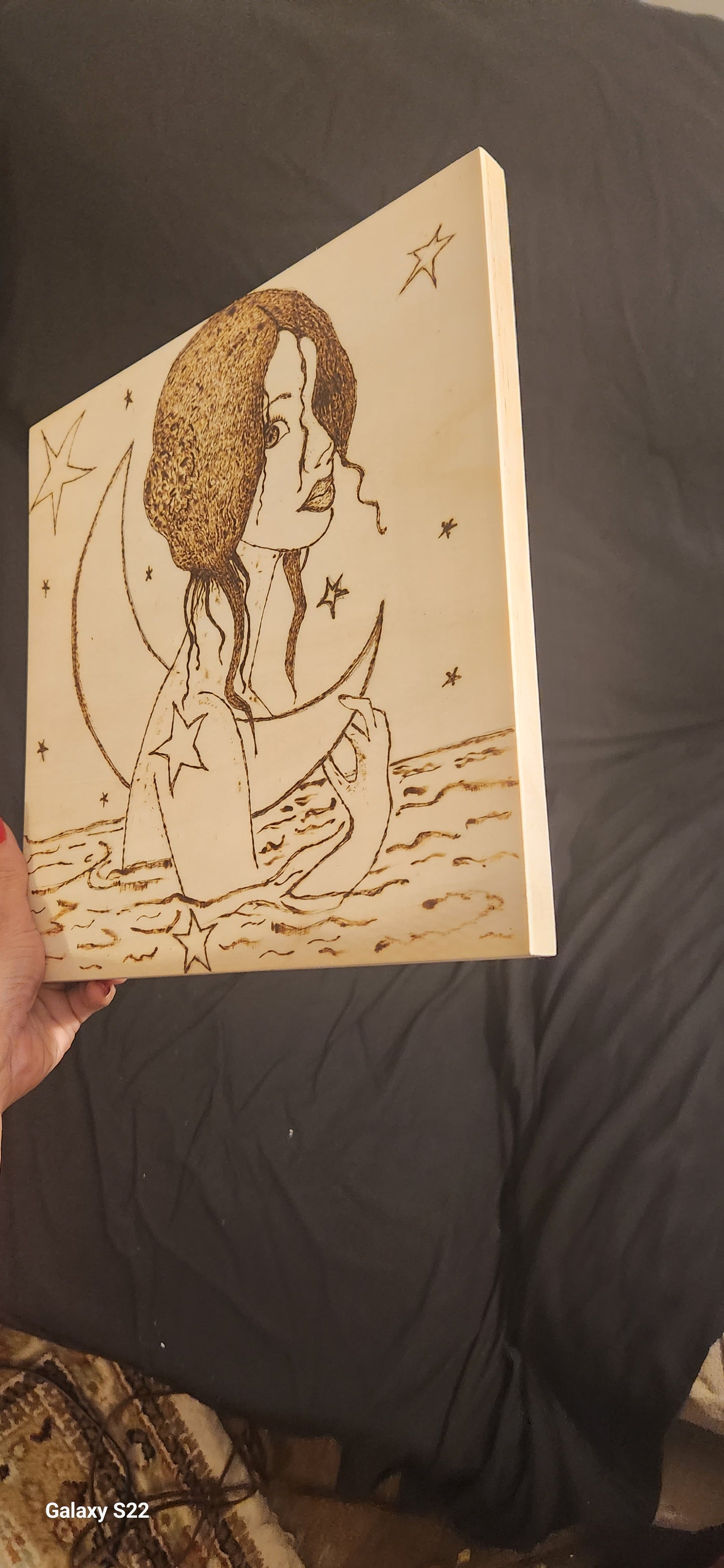 Woodburning Art /Galaxy Girl