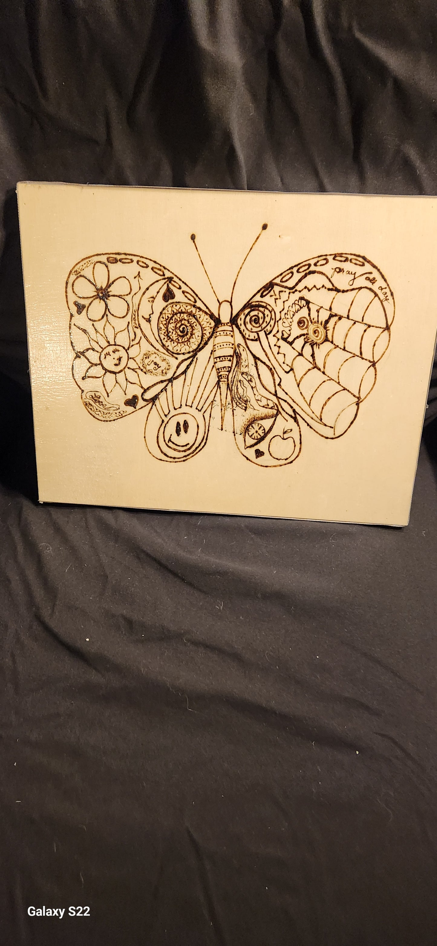 Woodburning Art /Butterfly Eyes