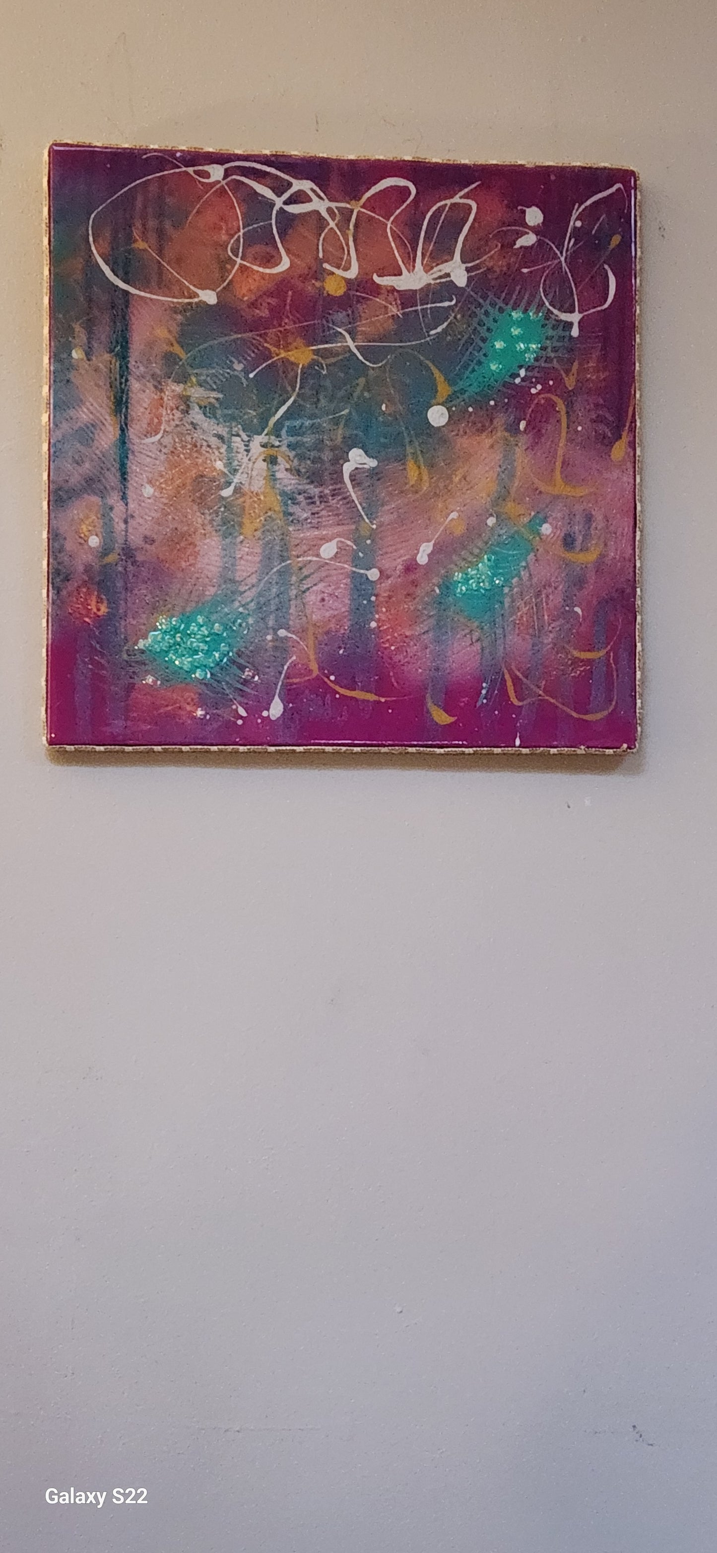 20x20 Acrylic Abstract Resin Art, A Touch of Glass