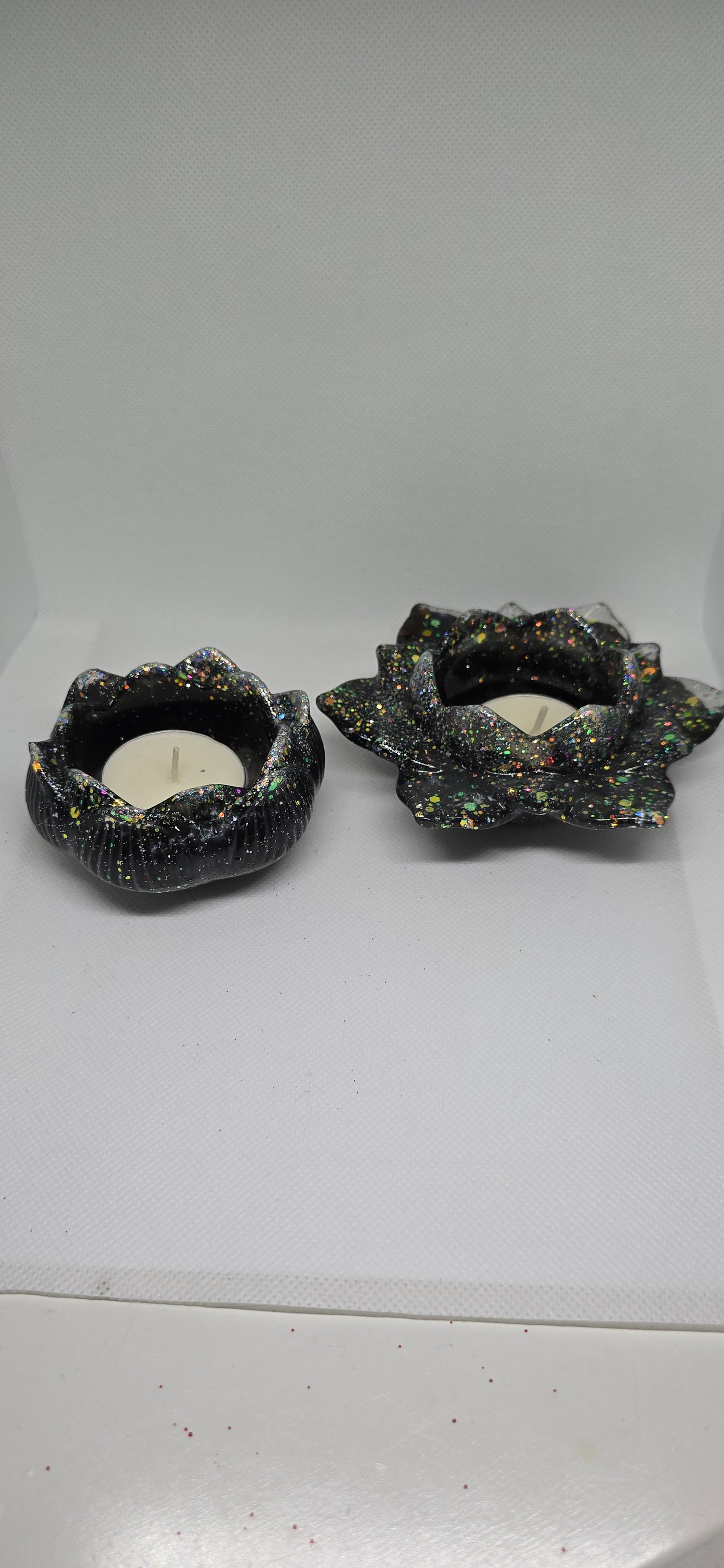 Resin tea light holders