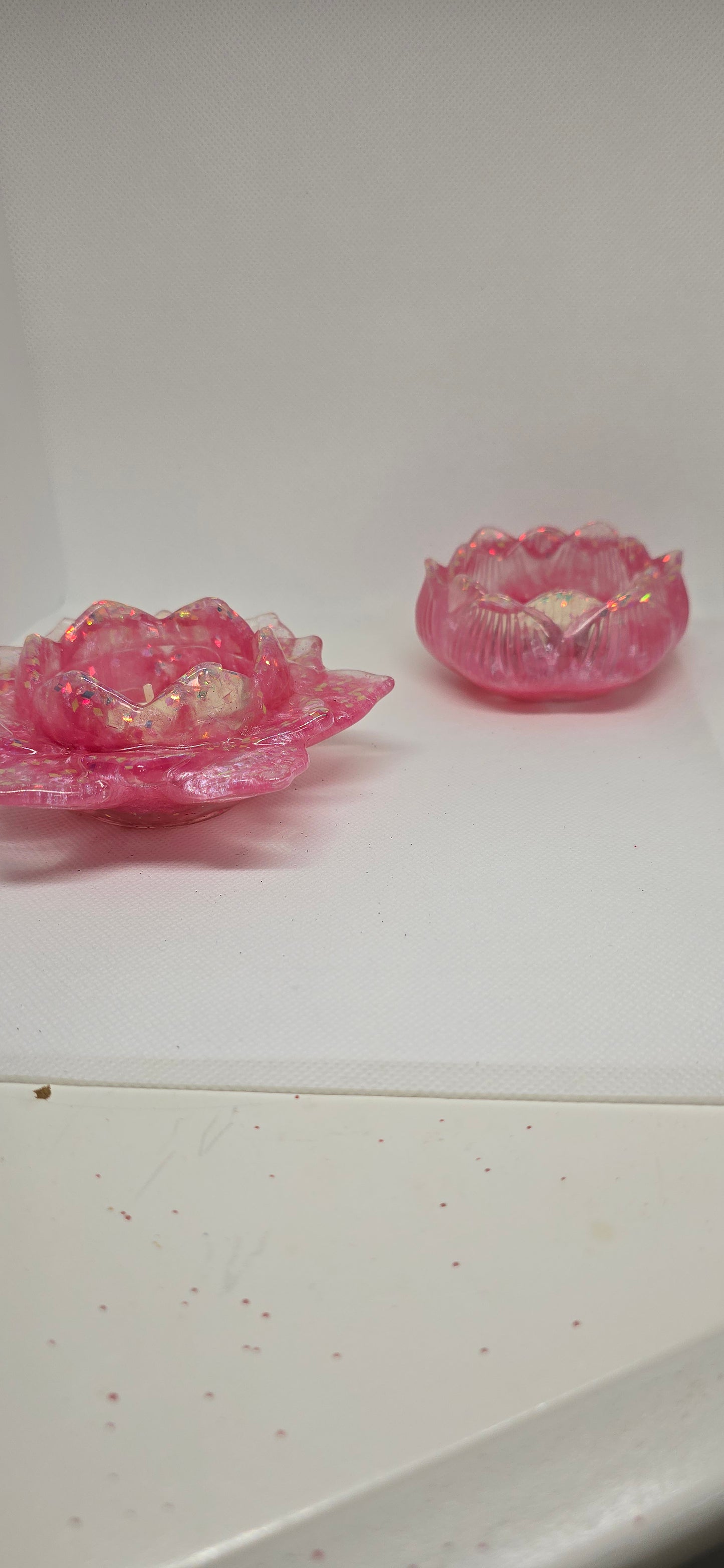 Resin tea light holders