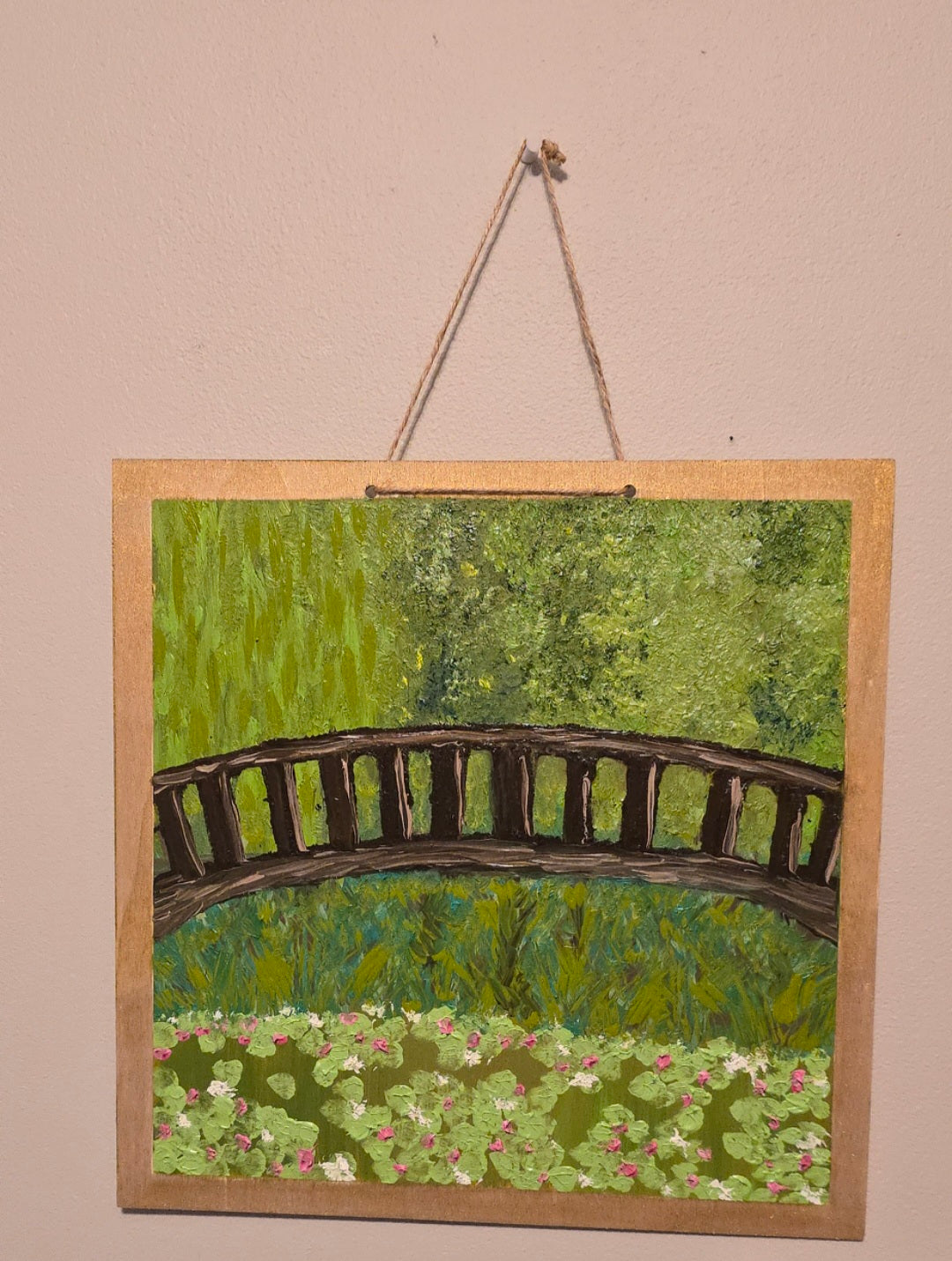 12x12 Monet inspired Oil Painting