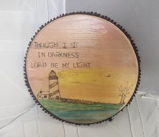 WOODBURNING ART / Grace Light House