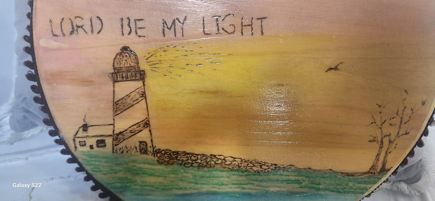 WOODBURNING ART / Grace Light House