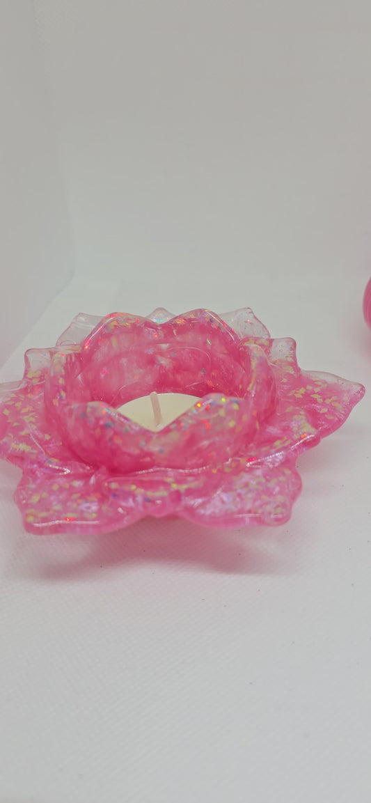 Resin tea light holders