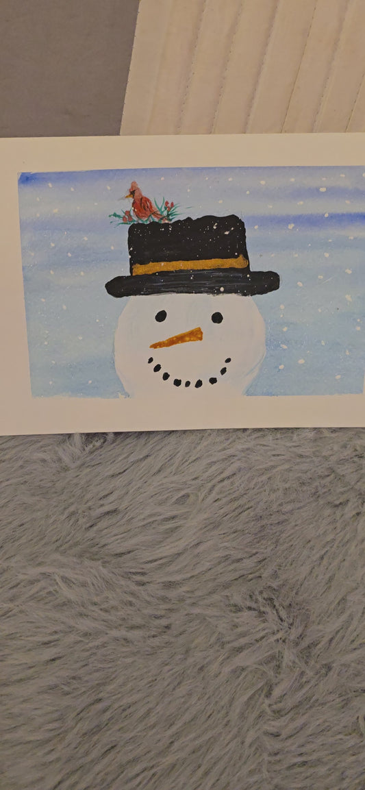 10 Hand-painted watercolor Christmas cards