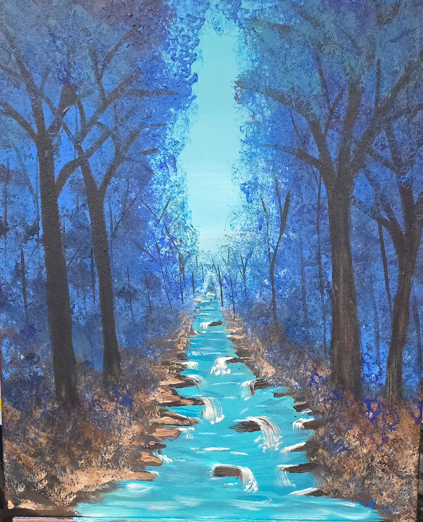 Acrylic Painting 24x20 in Path of Quiet Light