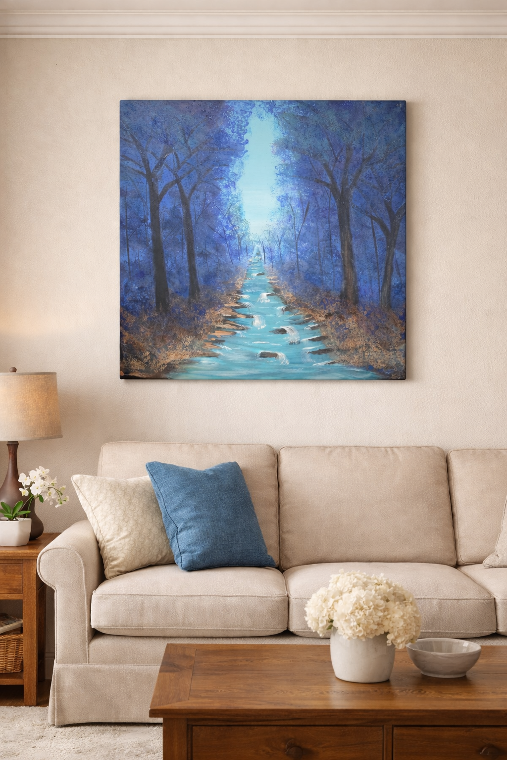 Acrylic Painting 24x20 in Path of Quiet Light