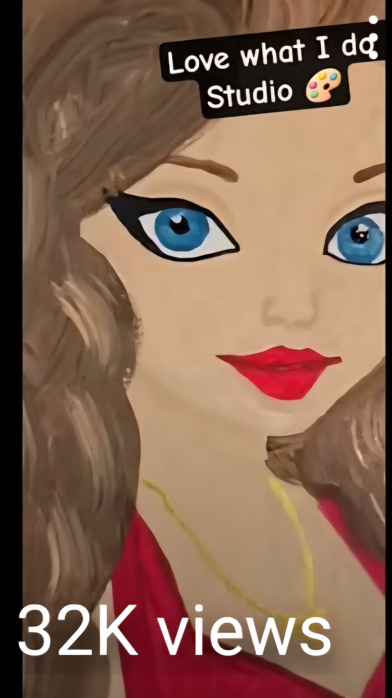 Ice cream Glam Girl 10x10 Original Acrylic  Painting