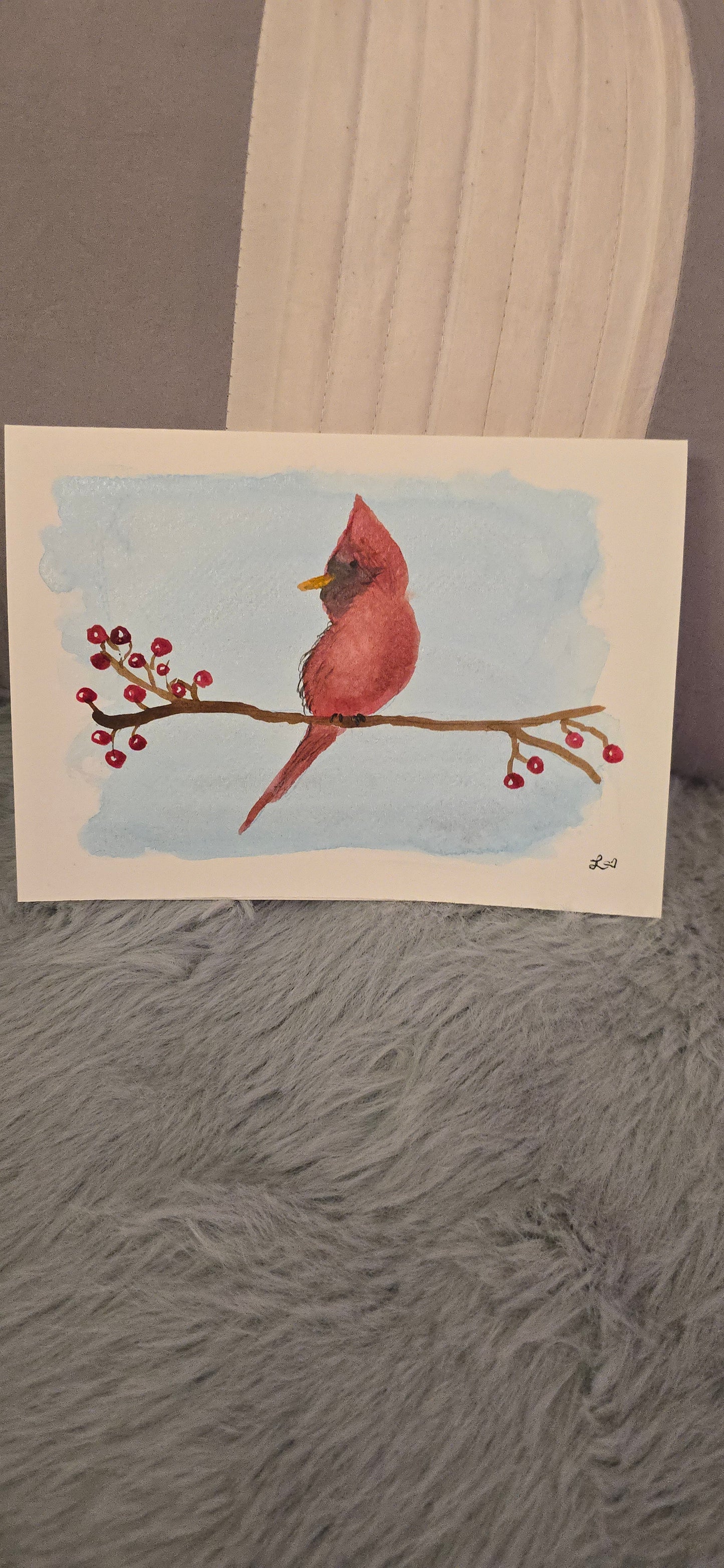 10 Hand-painted watercolor Christmas cards