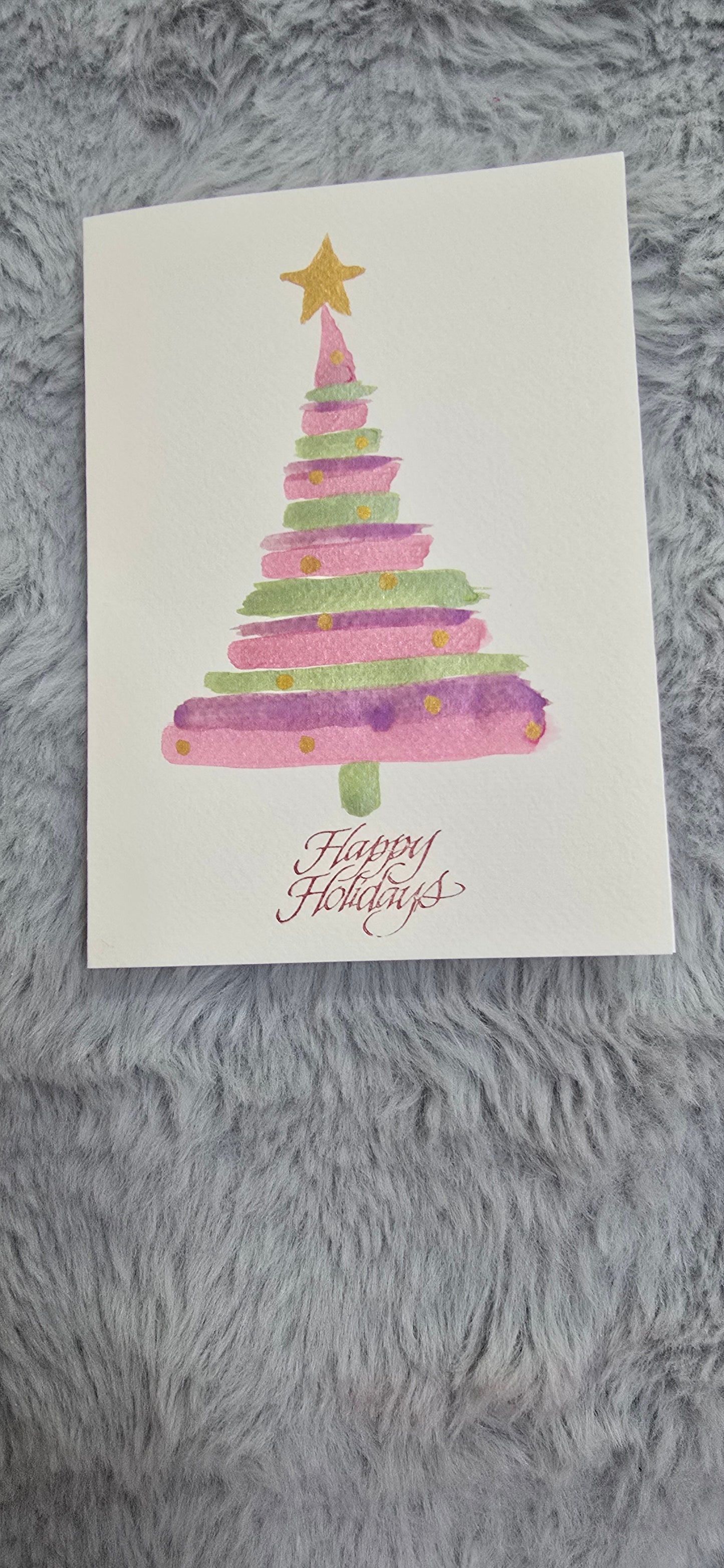 10 Hand-painted watercolor Christmas cards