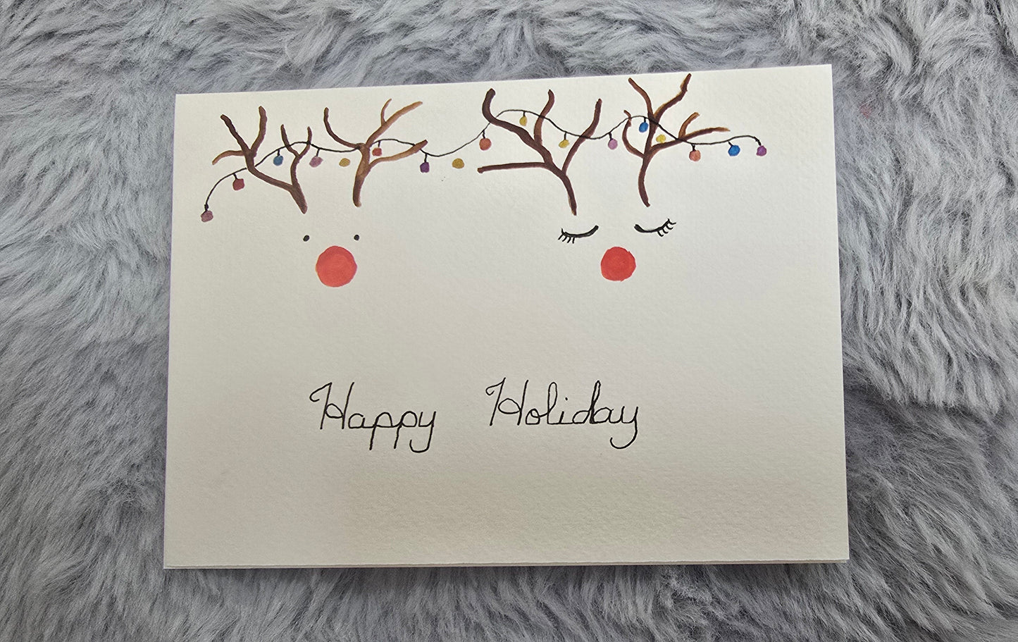 10 Hand-painted watercolor Christmas cards