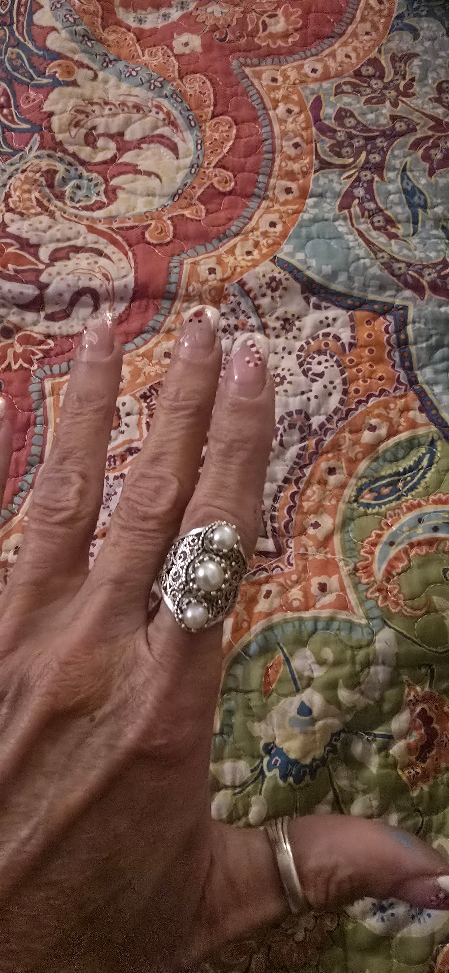 Sterling silver Pearl ring