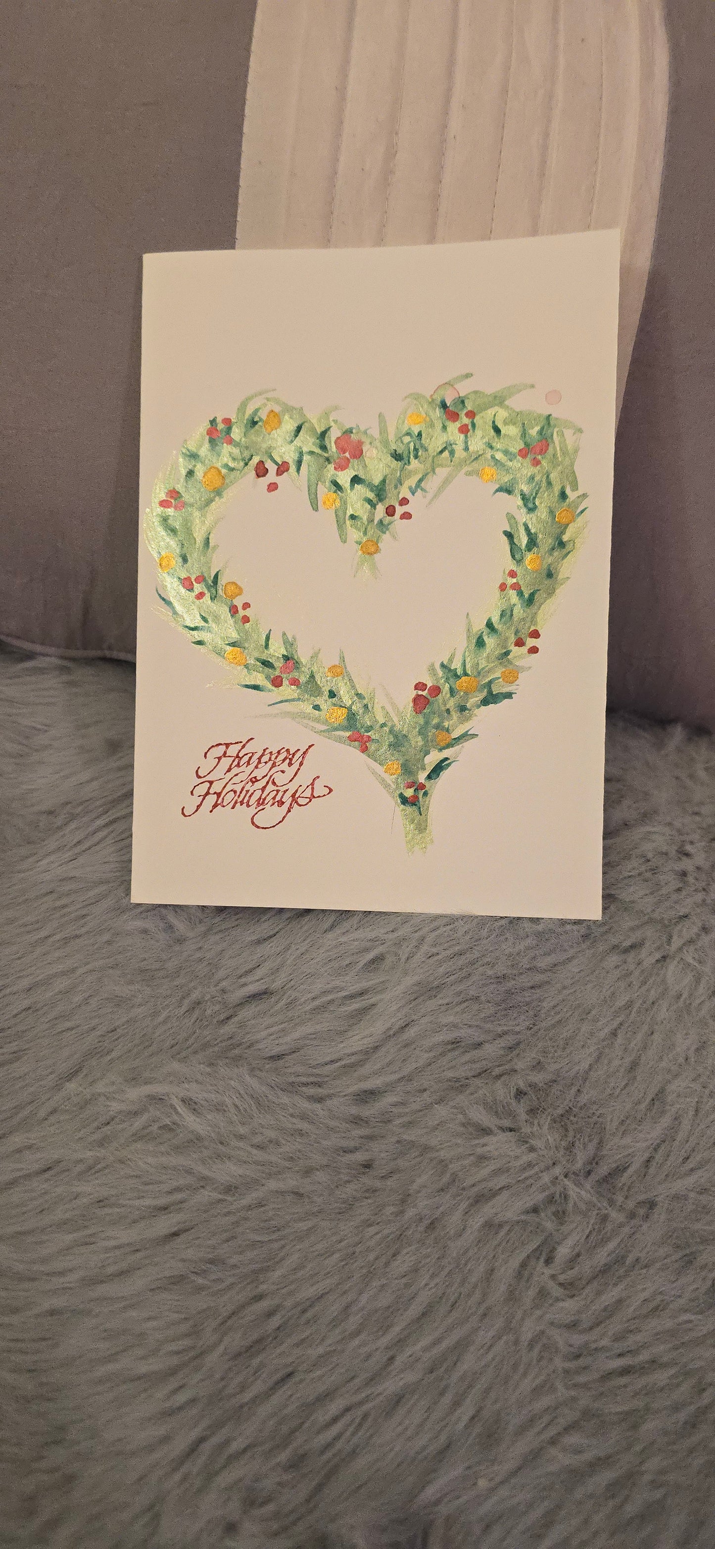 10 Hand-painted watercolor Christmas cards