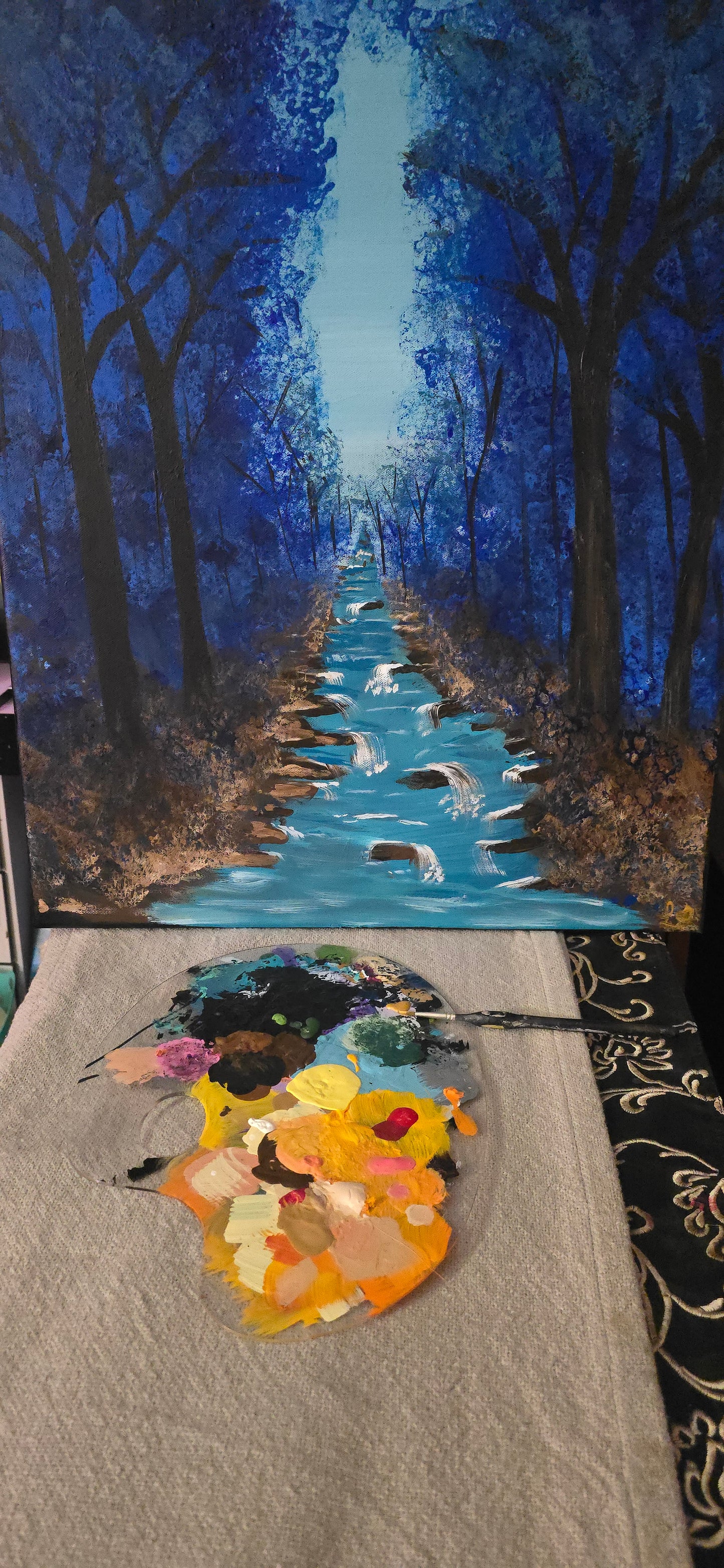 Acrylic Painting 24x20 in Path of Quiet Light