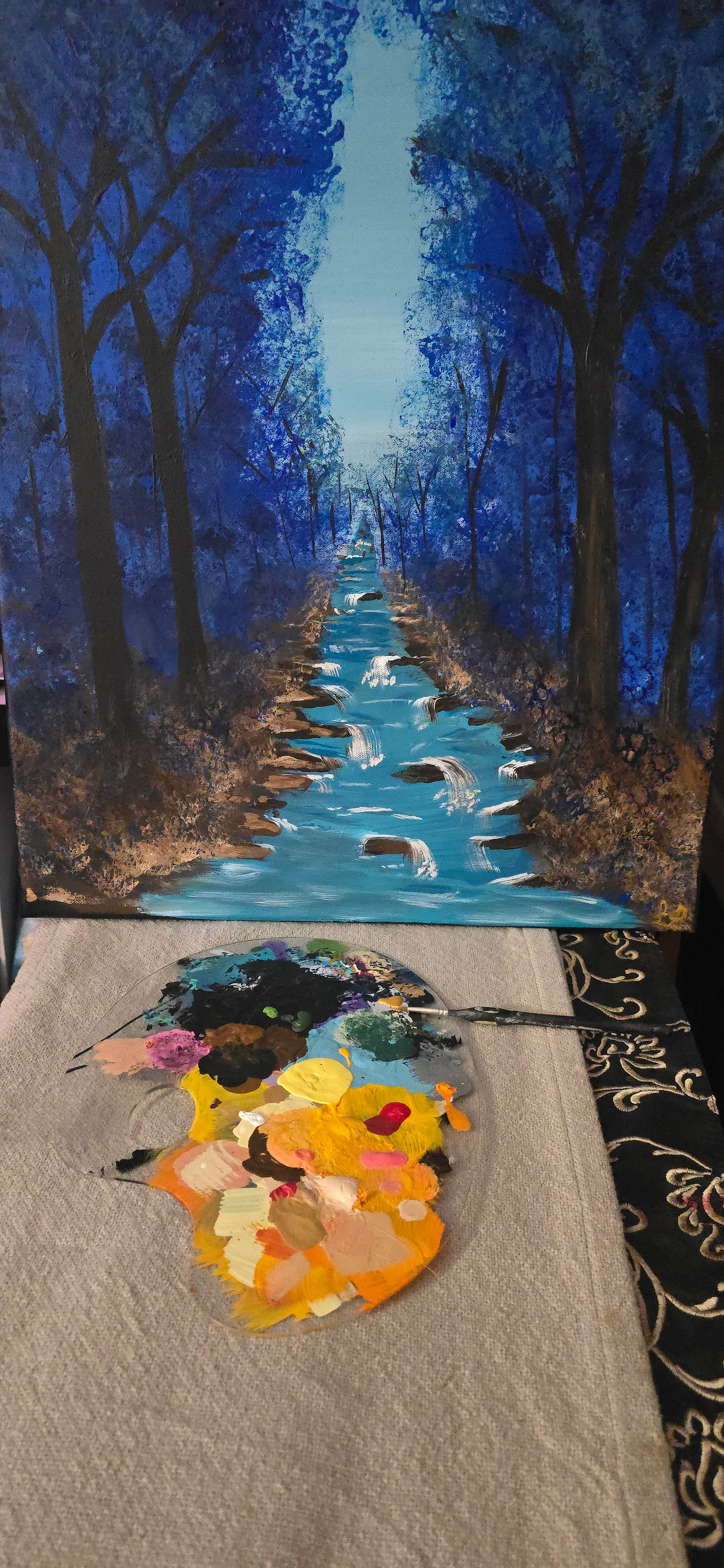 Acrylic Painting 24x20 in Path of Quiet Light