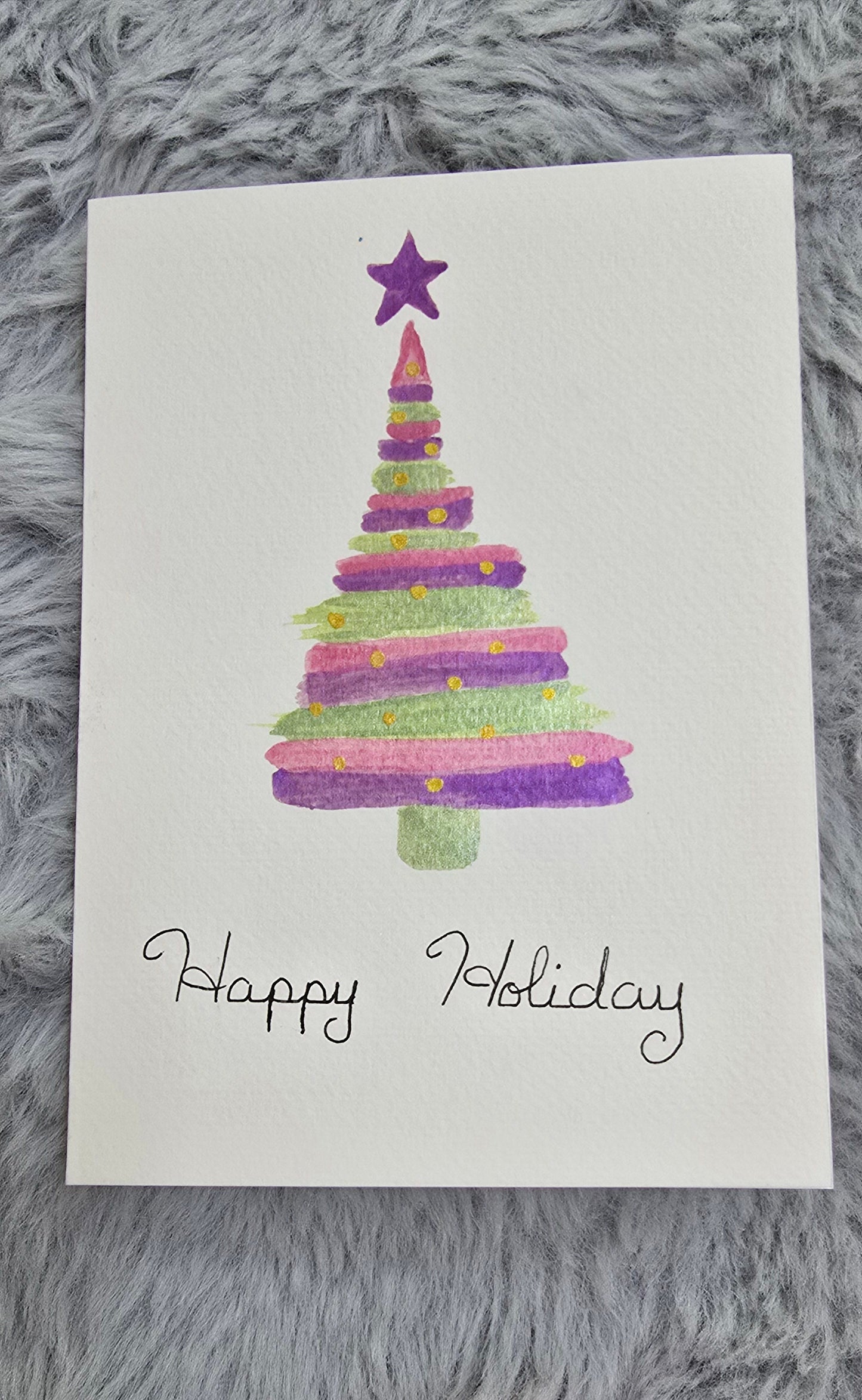 10 Hand-painted watercolor Christmas cards